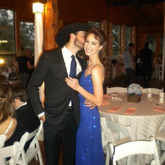 Royal Blue Strappy Formal Gown - Picture 6 of 6